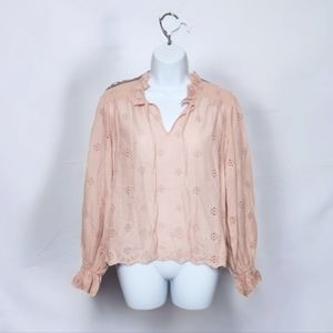 OTHILIA Anthropologie Melody Eyelet Top